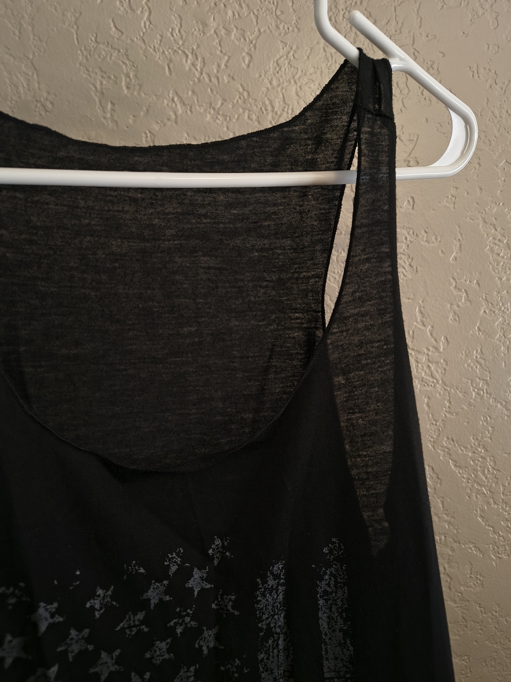 Women's XL American Flag Graphic Black Tank Tops ~ Lot ~ Blue Line American Flag - Picture 3 of 8